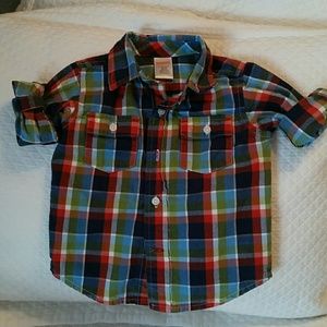 Boys fall button down